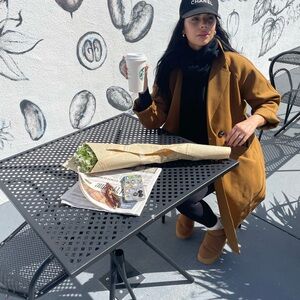 Women's Tan Blazer Coat